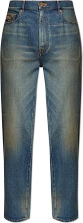 Versace Jeans met logo - Heren - Regular Fit Jeans - Blauw - W30 - Denim - Jeans