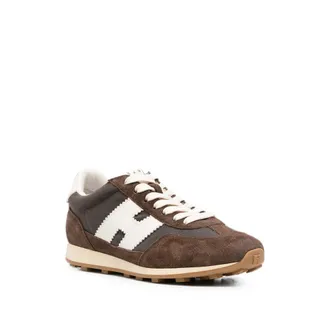 Hogan Suede Panel Sneakers - Brown