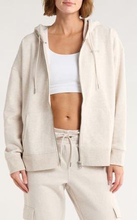 DKNY Mini Stud Logo Full Zip Hoodie in Cortado Heather at Nordstrom Rack, Size X-Large