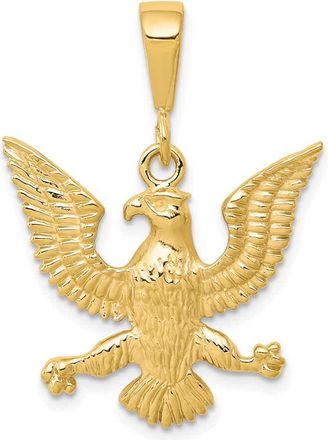 Diamond2Deal 10k Yellow Gold Solid Polished Spread Eagle Charm