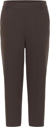 Kaffe Cropped Broeken - Dames - Vrijetijds broeken - Bruin - L - Broeken