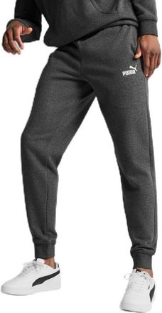 Puma Mens Essentials Fleece Sweatpants (Available in Big & Tall), Dark Gray Heather Closed Leg Ss25, XXL
