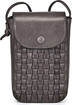 OLD TREND Lantana Genuine Leather Structured Everyday Crossbody in Grey at Nordstrom