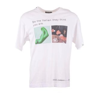 Dolce & Gabbana Short Sleeve T-shirt - male - Dolce & Gabbana - T-Shirts - White - M - Tops