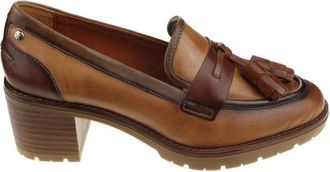 Pikolinos Authentieke dames loafers met hak - Dames - Loafers - Bruin - 41 EU - Leer - Schoenen