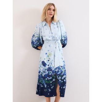 Phase Eight Noella Shirt Dress in Pale Blue at Nordstrom, Size 12