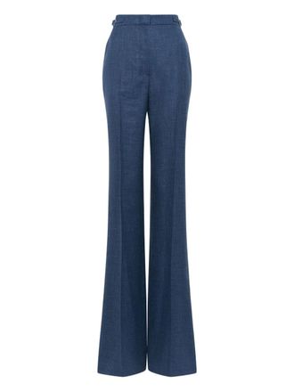 Gabriela Hearst Chambray broek - Blauw