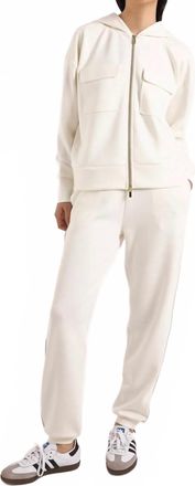 Brodie Patch Pocket Hoodie In Ivory