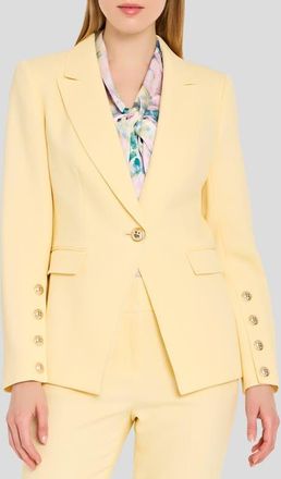 Tahari by ASL One-Button Blazer in Buttercup at Nordstrom, Size 16P
