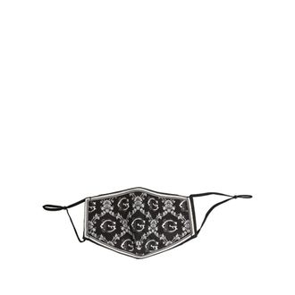 Dolce & Gabbana Logo Print Mondkapje - Heren - Accessoires - Zwart - Maat: ONE Size Katoen