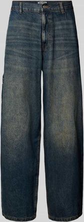 Review Baggy Fit Jeans mit französischen Eingrifftaschen in Dunkelblau, Größe 28