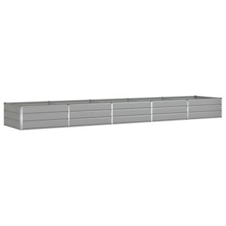 vidaXL Jardinera Gris Claro 480 X 100 X 45 Cm Acero Galvanizado Vidaxl