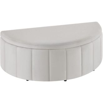 TecTake Banco tapizado con almacenaje, resistente, 150kg, 108x48x40cm topo