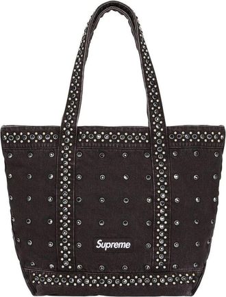 SUPREME x B.B. Simon Denim Tote Bag Black SS25B22-BLACK