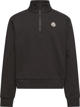 Moncler Moncler Logo Cotton Zip-up Sweatshirt, Men, Black, Size: 3xl