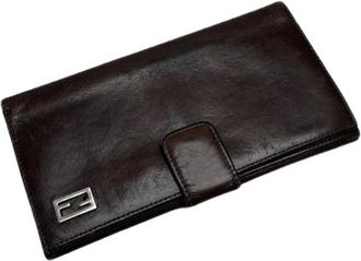 Fendi Pre-owned Wallets, female, Brown, Size: ONE SIZE Pre-owned Vintage Wallet