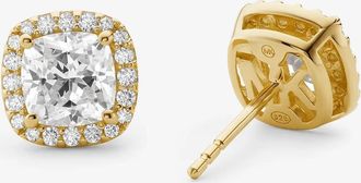 Michael Kors Precious Metal-Plated Sterling Silver Pav&eacute; Stud Earrings