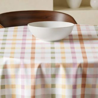 Muare Home Mantel redondo antimanchas 100% algod&oacute;n multicolor di&aacute;metro 190 cm