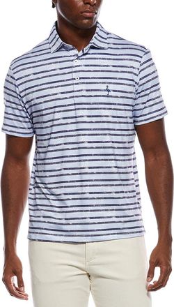 Tailorbyrd Tailorbyrd Stars And Stripes Printed Performance Polo Shirt