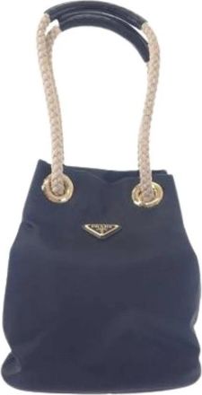 Prada Pre-owned Mariner Bucket Bag - Dames - Vintage Tas - Blauw - ONE Size - Leer - Vintage