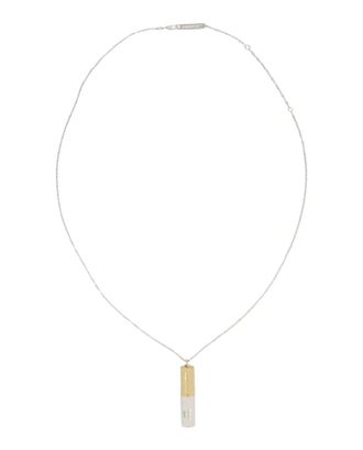 AMBUSH Battery Charm Necklace With Two-Tone Finish