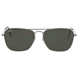Ray-Ban Caravan Green Classic G-15 Square Unisex Sunglasses RB3136 004 58