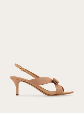 Ferragamo Women Vara bow sandal Beige Size 2.5