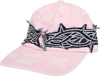 Who Decides War by Ev Bravado Klassieke Baseballpet van Katoen - Heren - Petten - Roze - ONE Size - Katoen - Accessoires