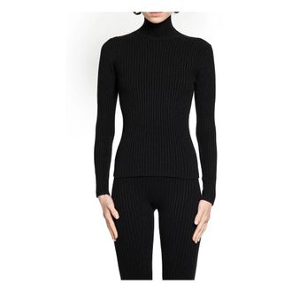 Max Mara Long Sleeve Tops, female, Black, Size: L Maglia Canottiera Top