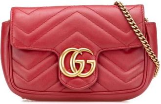 Gucci Pre-owned Cross Body Bags, female, Red, Size: ONE SIZE Pre-owned Vintage Crossbody Bag