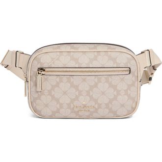 Kate Spade New York signature spade flower belt bag in Dark Beige Multi at Nordstrom Rack