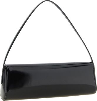 Jil Sander Kante Calfskin Leather Shoulder Bag - Black