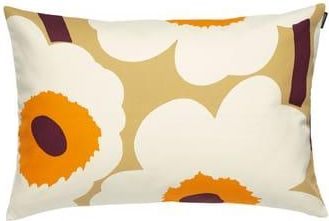 Marimekko Cushion cover Unikko - Orange - Organic cotton - Designer Maija Isola