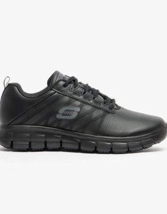 Skechers Womens Skechers Work 76576EC SURE TRACK ERATH SR Womens Occupational Shoes Black - Size: 8