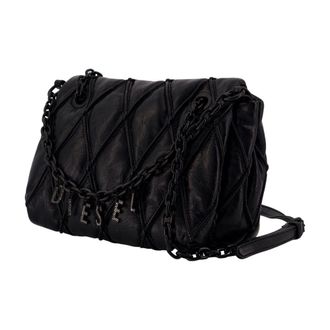 Diesel Charm-D Shoulder Bag - Black