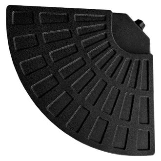 Happy Garden Juego de 4 baldosas redondas de pl&aacute;stico negro