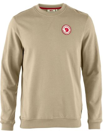 Fj&auml;llr&auml;ven Mens 1960 Logo Badge Sweater Khaki XXL