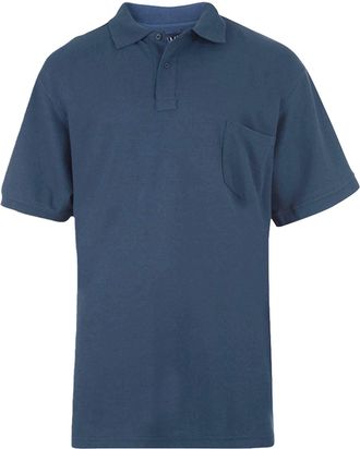 KAM New Big Mens King Sizes Basic Plain Polo Neck T-Shirt Tee 2XL 3XL 4XL 5XL 6XL 7XL 8XL Denim 4XL