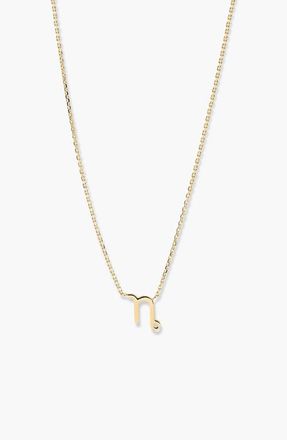 Mejuri Zodiac Sign Necklace in Capricorn by MEJURI at Nordstrom