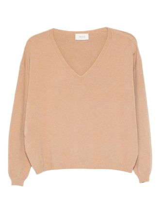Vicolo fine-knit jumper - women - Polyamide/Viscose/Polyester - One Size - Neutrals