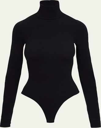 Commando Matte Long-Sleeve Turtleneck Bodysuit