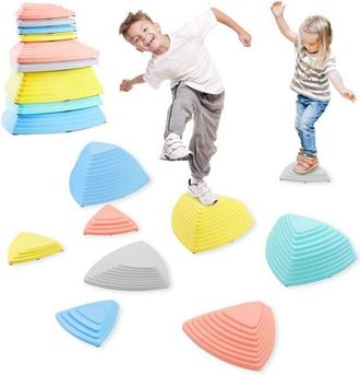 OEM Piedras De Equilibrio - Mamabrum - Set De 9 - Colores Pastel - Antideslizantes - 3 A&ntilde;os Y M&aacute;s