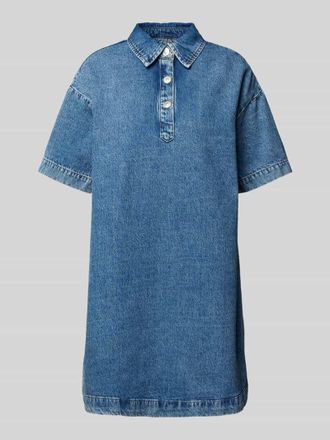 Pieces A-Linie Jeanskleid aus reiner Baumwolle Modell KENYA in Blau, Gr&ouml;&szlig;e XS