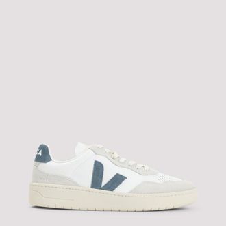 Veja White Logo Leather Sneakers