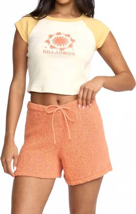 Billabong Gia Sweater Short In Sunset