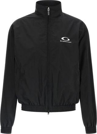 Balenciaga Tracksuit Bomber Jacket - Dames - Bomber jackets - Zwart - S - Katoen - Jassen