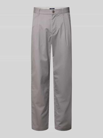 Mc Neal Tapered Fit Hose mit Ges&auml;&szlig;taschen in Mittelgrau Melange, Gr&ouml;&szlig;e XL