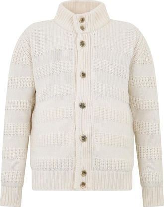Herno Geknoopte Cardigan - Heren - Cashmere truien - Wit - L - Kasjmier - Truien & Vesten