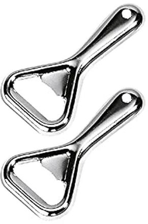 OEM Abrebotellas De Metal - 2 Piezas - Acero - Plateado - Compacto Y Duradero