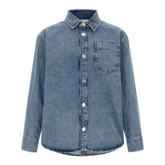Ami Heren, Overhemden, Blauw, Maat: XL